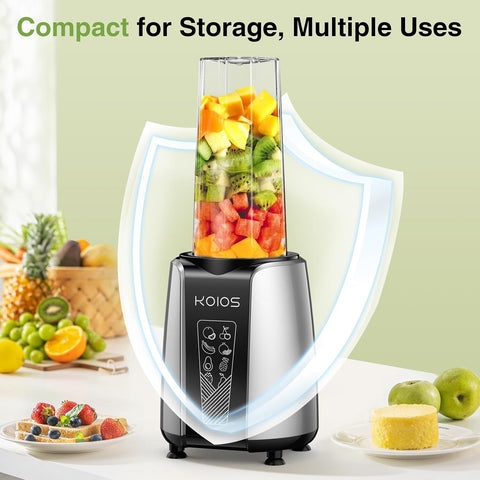 KOIOS compact blender on kitchen counter saves space