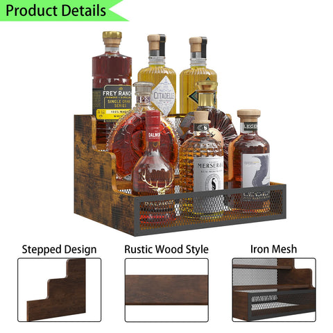 KOKSTOP coffee syrup rack holds up to four bottles per tier.
