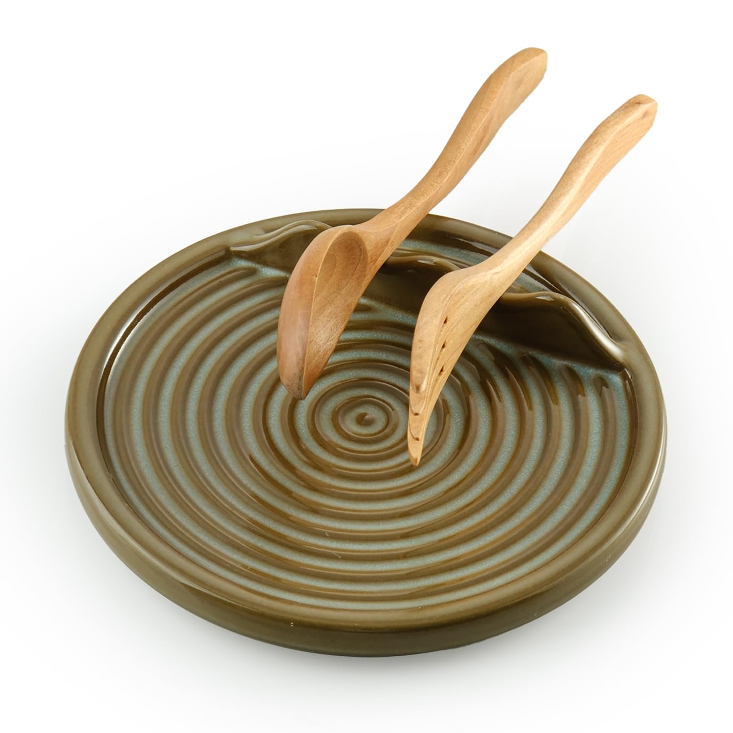 KOKUNKA spoon holder on stove with dual slots for easy cooking access