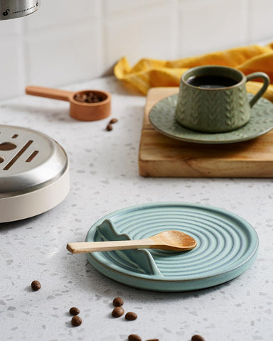 KOKUNKA blue spoon rest makes a thoughtful housewarming or holiday gift