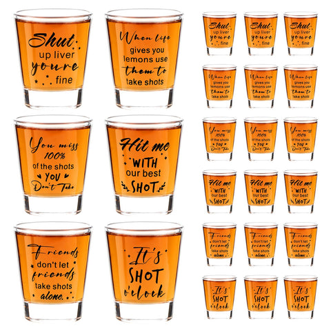 Kolewo4ever funny friends shot glass with heavy base for stable hand grip