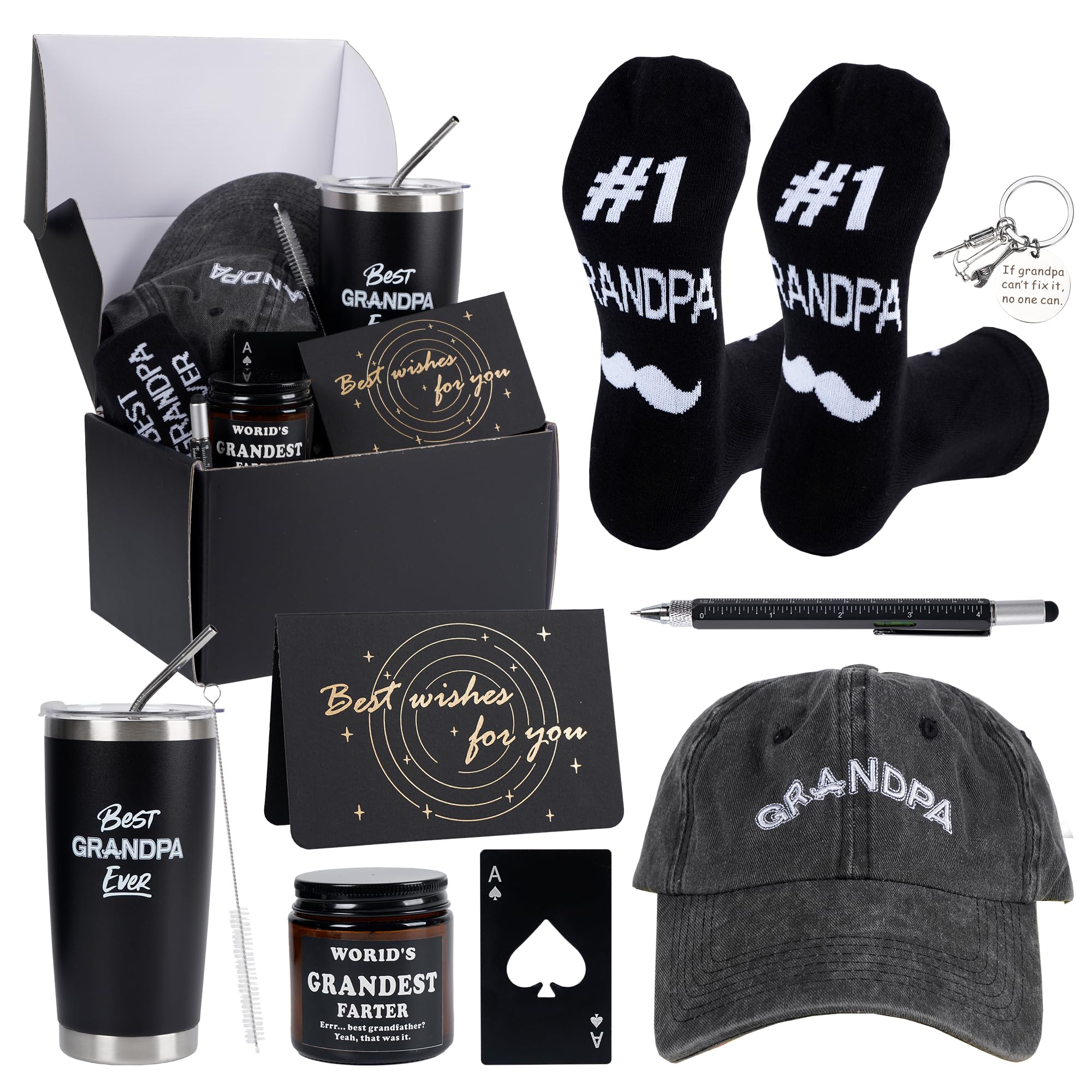 Kolewo4ever gift box set with nine pieces ideal for grandpa gifts and celebrations
