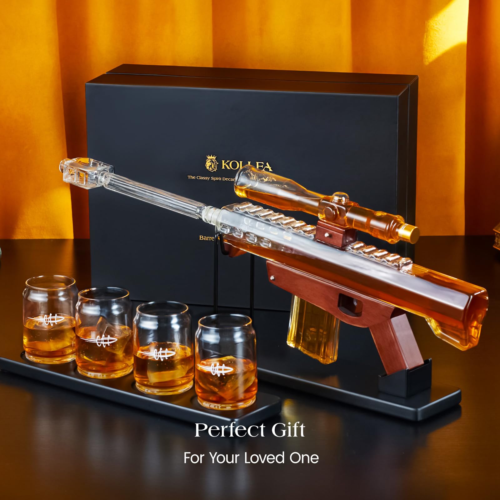 Kollea 30oz capacity decanter ready for gatherings and sharing.