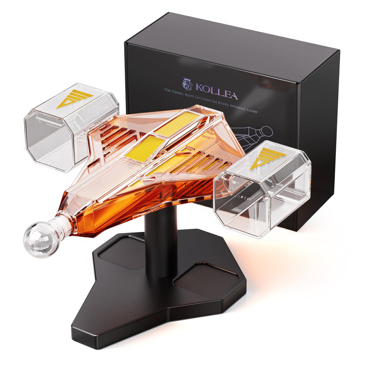 Kollea Galaxy Spaceship Decanter elegant for refined tasting experiences