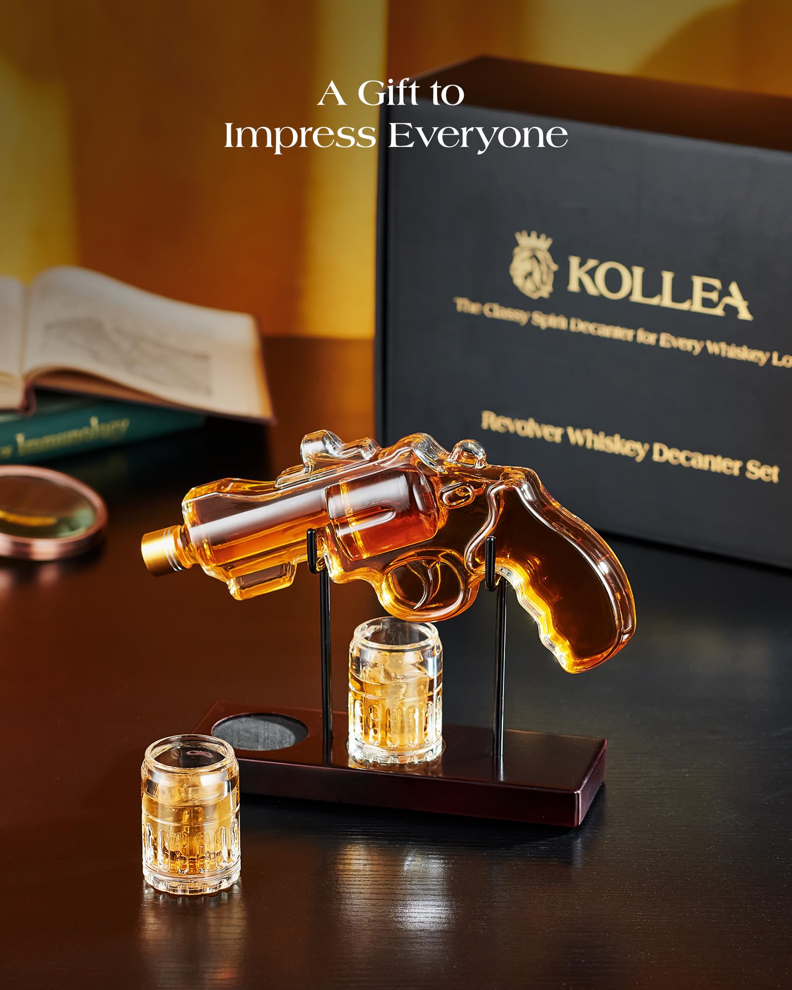Kollea gift box included makes gifting easy for whiskey lovers.