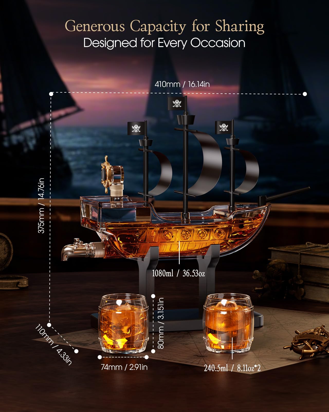 Kollea gift box ready packaging makes a thoughtful present for whiskey lovers.