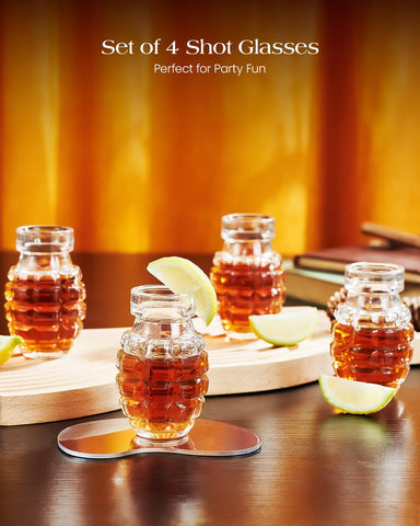 Kollea heavy-base shot cups ideal for stable tequila pours