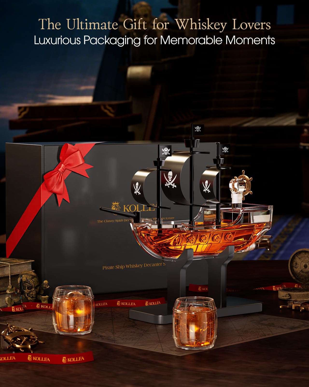 Kollea pour spout delivers smooth, controlled pours for a refined serve.