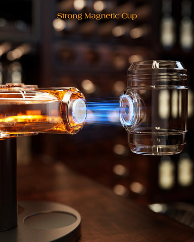 Kollea spacecraft decor elevates home bar ambiance.