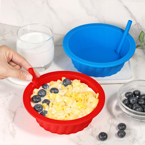 KOLUTI bowls with detachable straws for easy sipping.