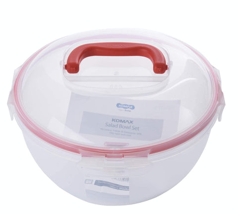Komax Biokips stackable design helps save fridge and pantry space.