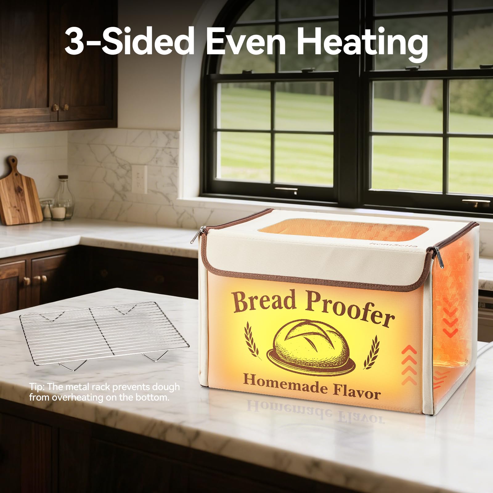 Kombella proofing box folded storage demonstrates compact, space-saving design
