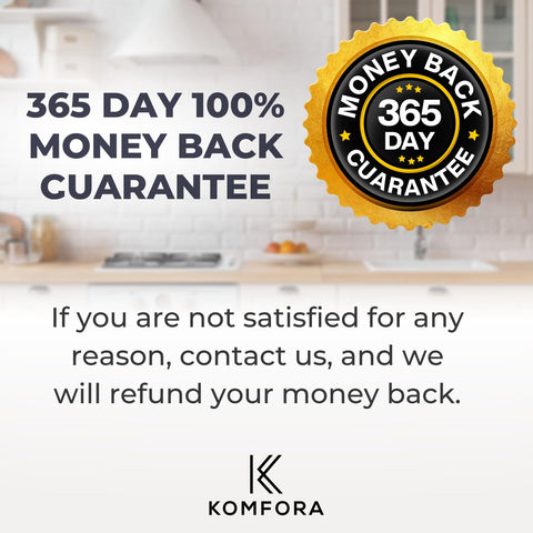 KOMFORA kitchen organization solution for space efficiency and accessibility.