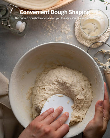 Komlyar 7-piece tool set for shaping, scoring, and cleaning dough