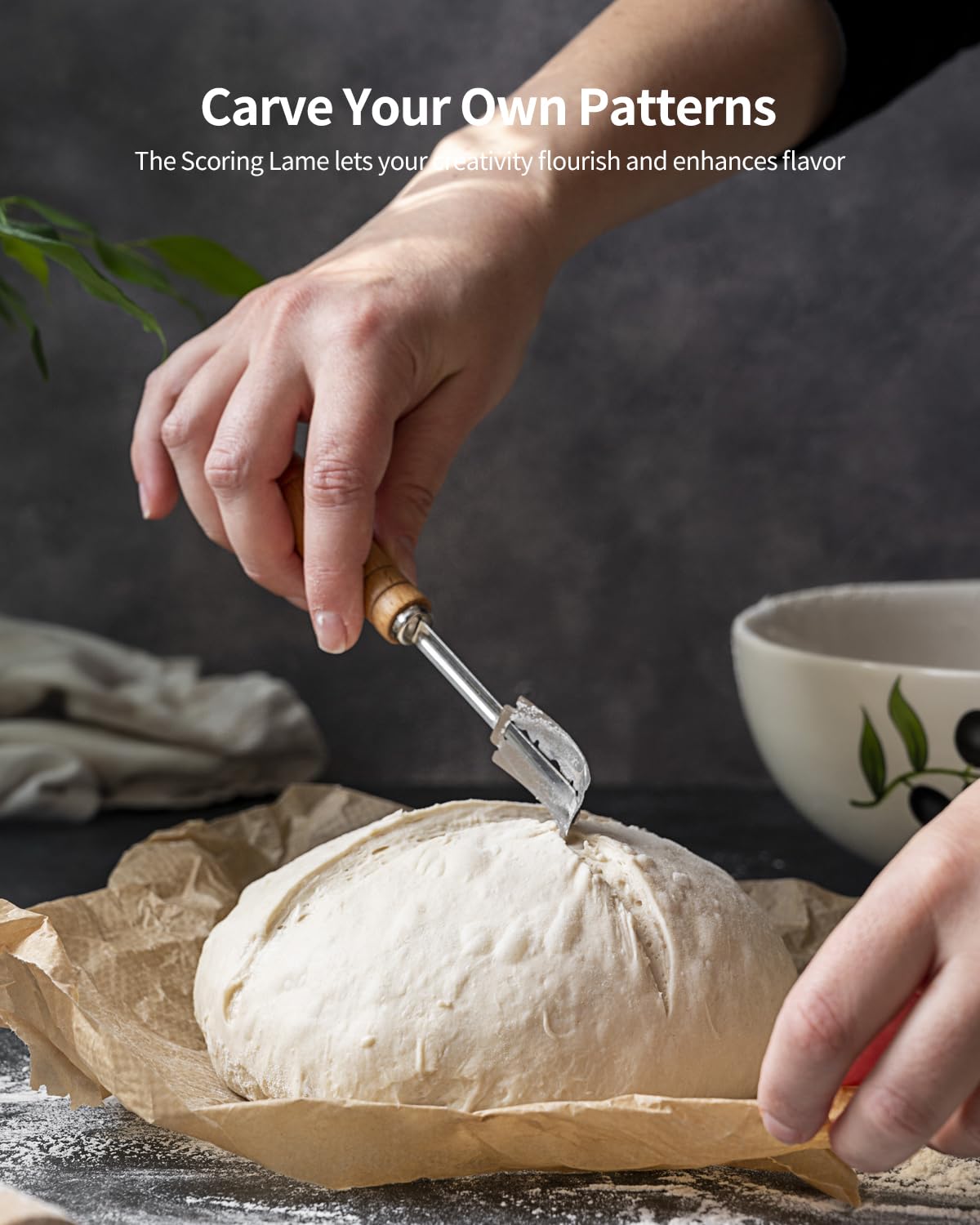 Komlyar bread lame scoring tool for bakery-style loaves