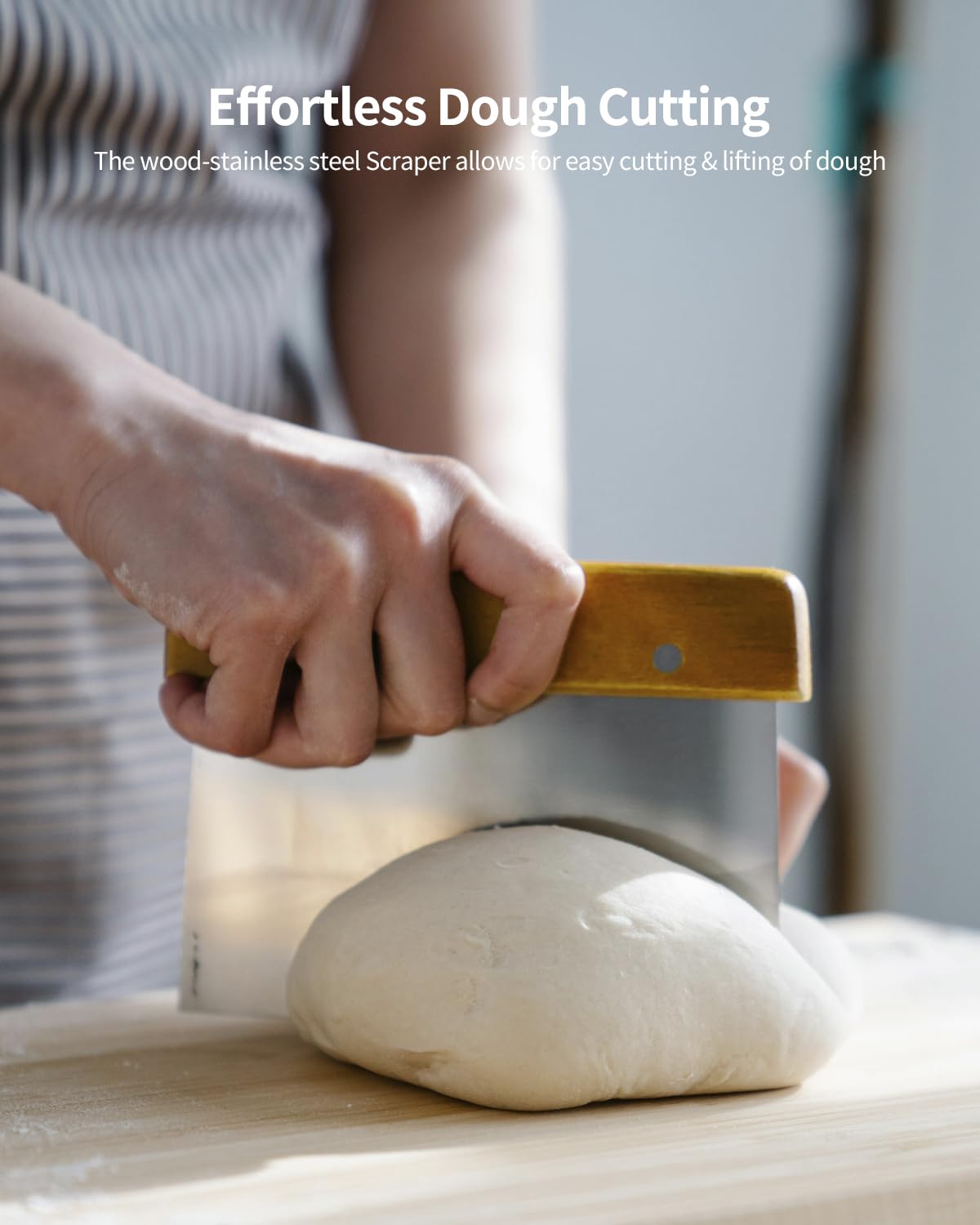 Komlyar dough whisk for smooth mixing and fermentation prep