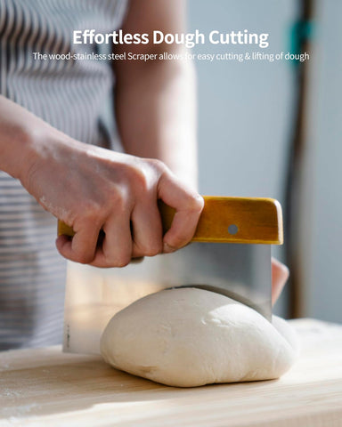 Komlyar dough whisk for smooth mixing and fermentation prep
