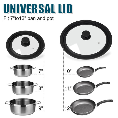 Silicone outer ring provides heat resistance and a secure seal during simmering