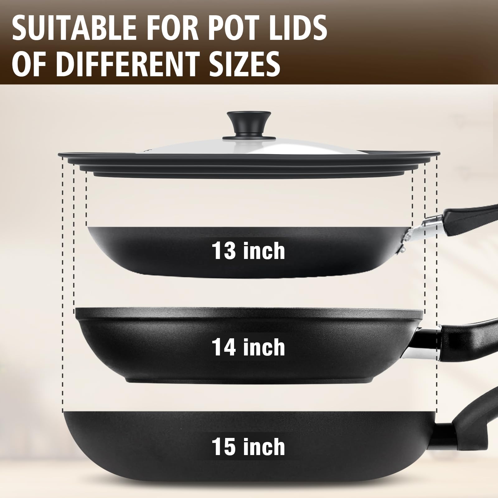 Komokeru tempered glass top with silicone edge provides safe visibility.