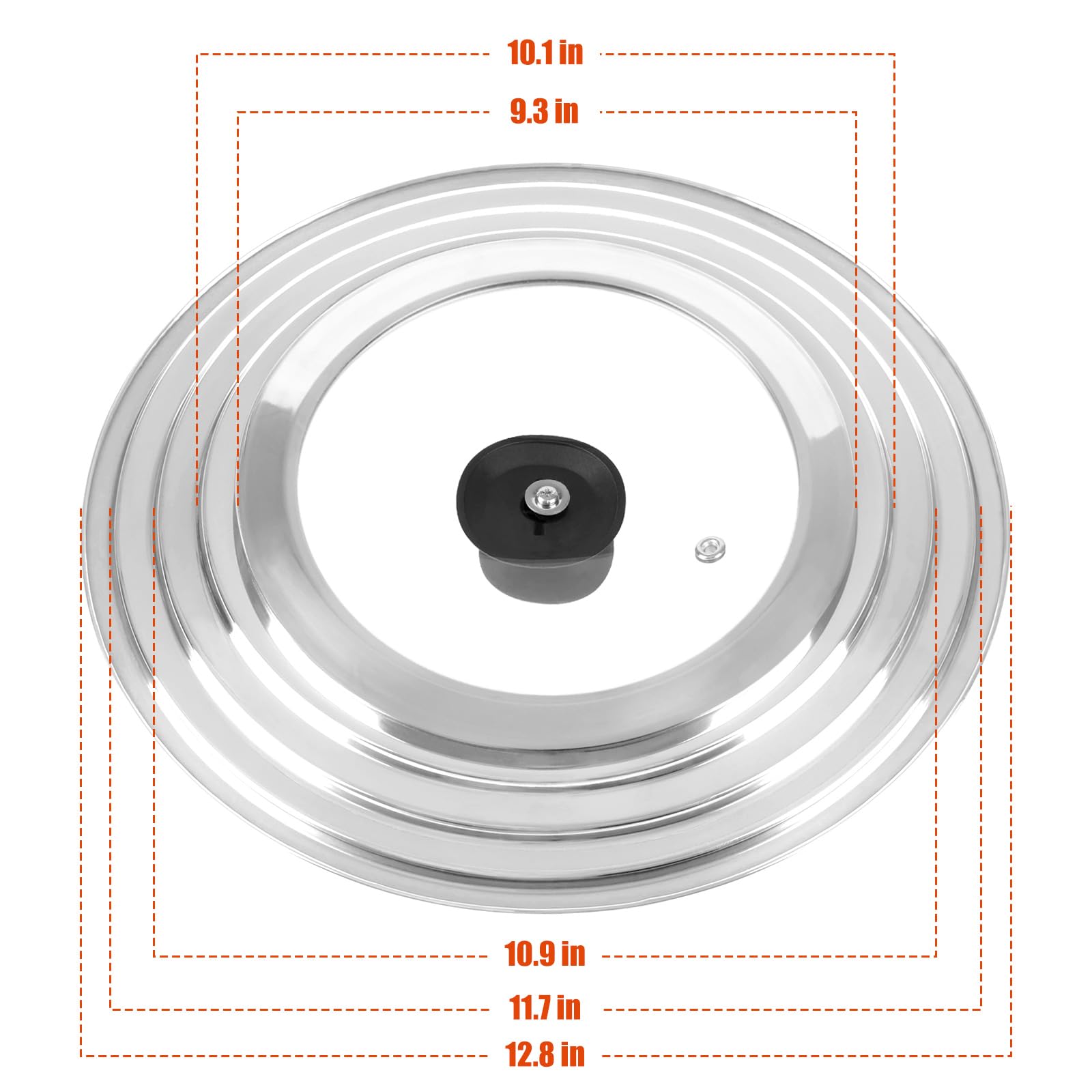 Komokeru universal lid fits pots pans and skillets to streamline kitchen prep