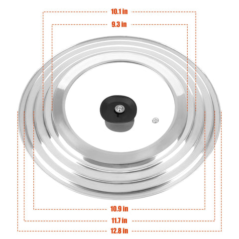 Komokeru universal lid fits pots pans and skillets to streamline kitchen prep