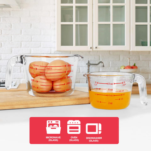 KOMUEE 5 oz measuring cup with clear markings for quick measurements