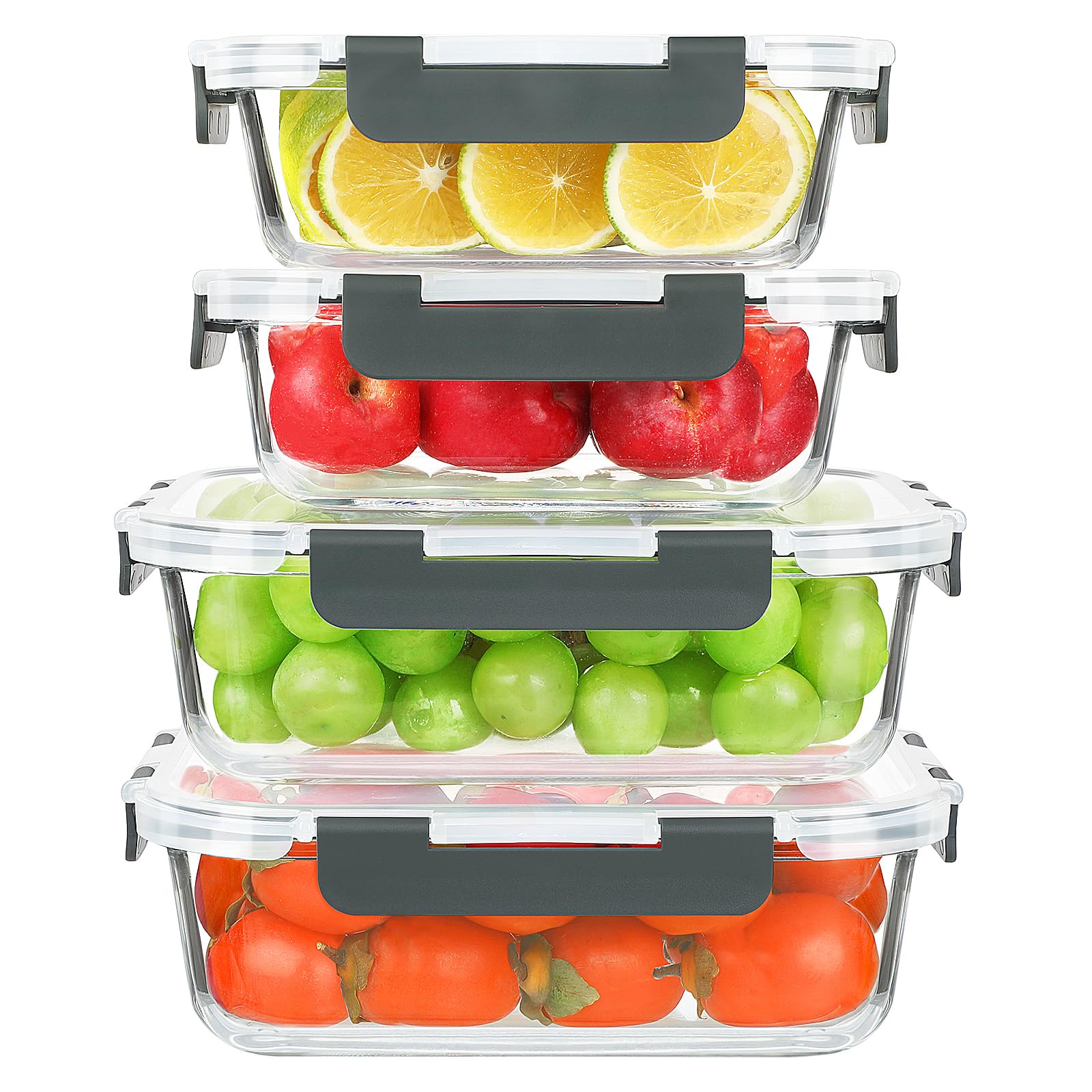 KOMUEE 52oz container with airtight lid keeps meals fresh longer.
