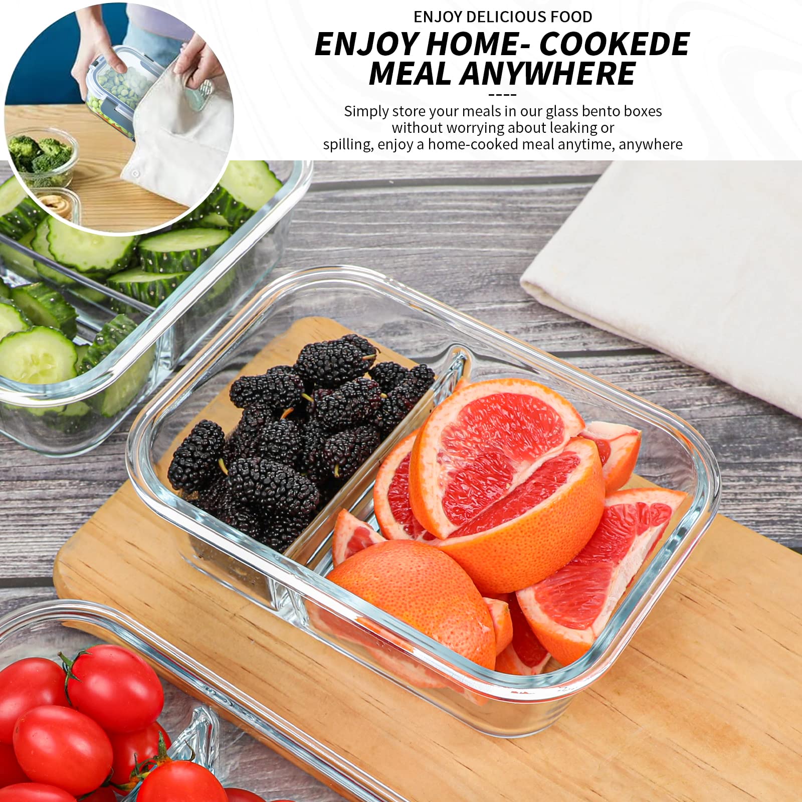 KOMUEE borosilicate glass resists staining and odors.