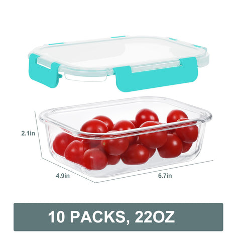 KOMUEE 22oz capacity is perfect for meal prep and portable lunches.