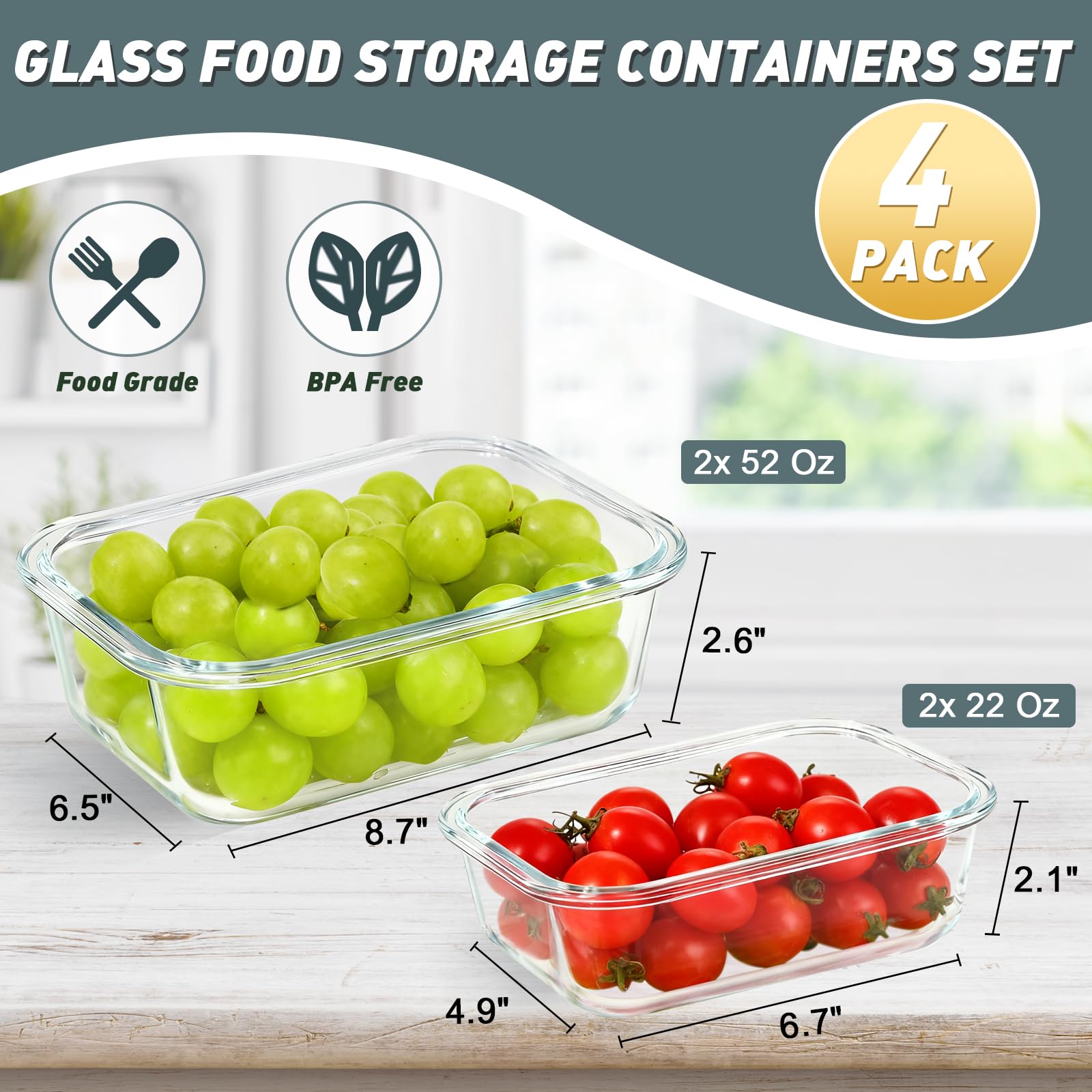 KOMUEE dishwasher-safe containers simplify cleanup and reheating options.