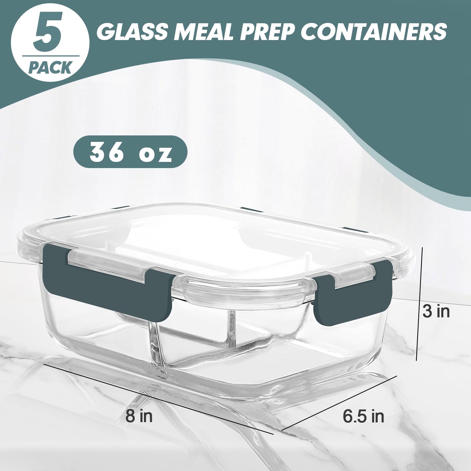 KOMUEE meal prep in fridge highlights easy organization and portion control