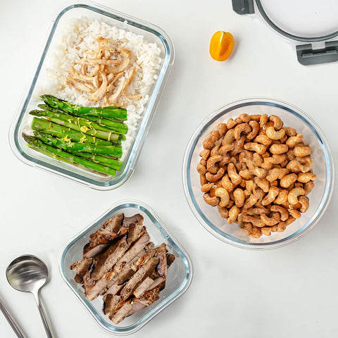 KOMUEE meal prep portion containers aiding planning and portion control
