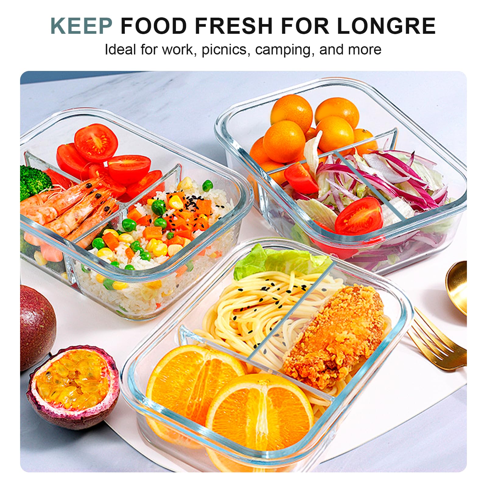 KOMUEE silicone-ring lid demonstrates leakproof seal for transport and on-the-go meals