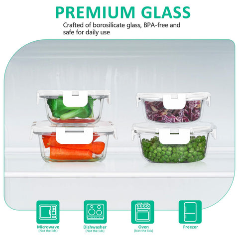 KOMUEE leak-proof lids prevent spills during transport.