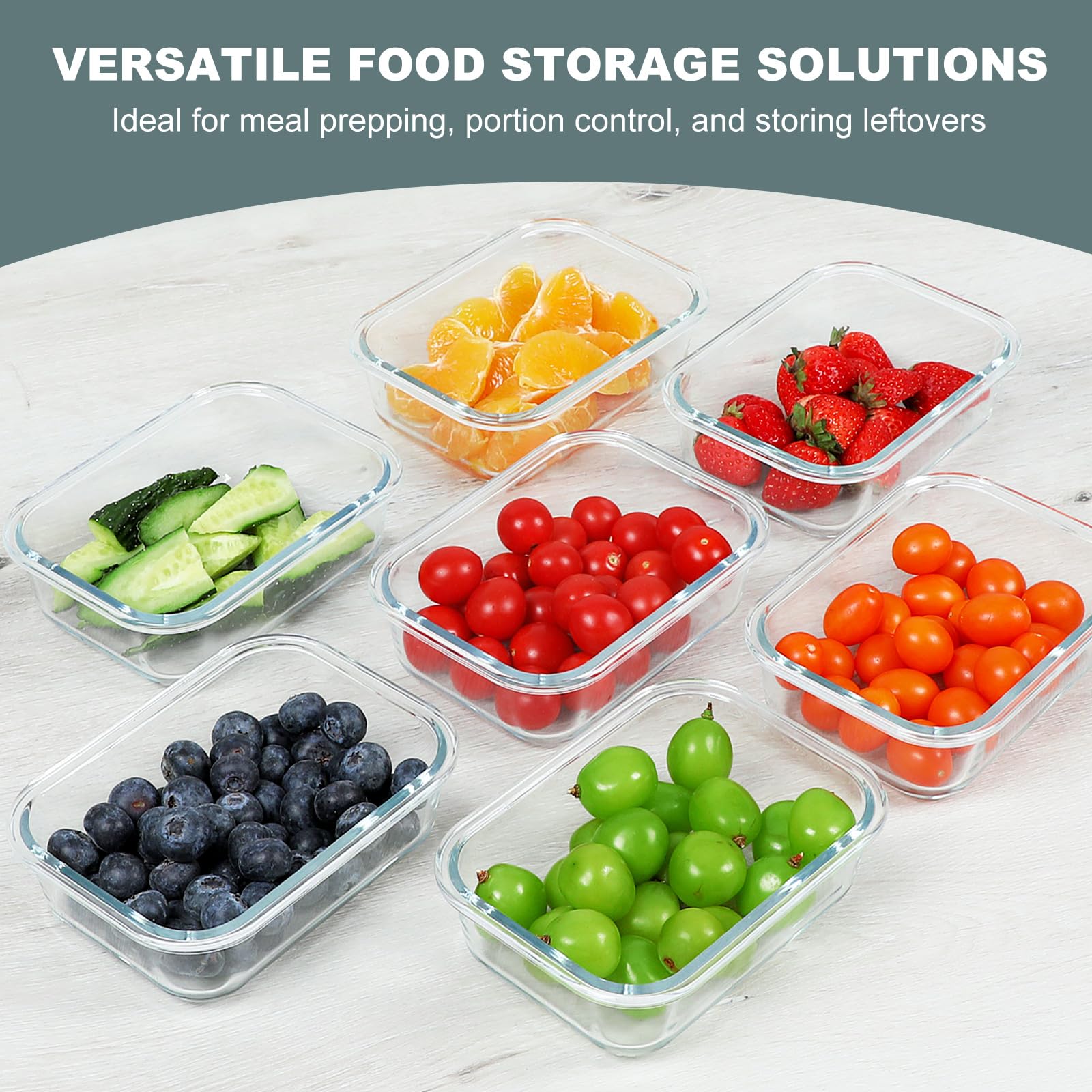 KOMUEE stackable design saves fridge space and keeps your kitchen organized.