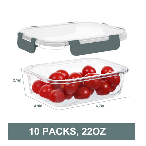 KOMUEE stackable design saves fridge and shelf space.