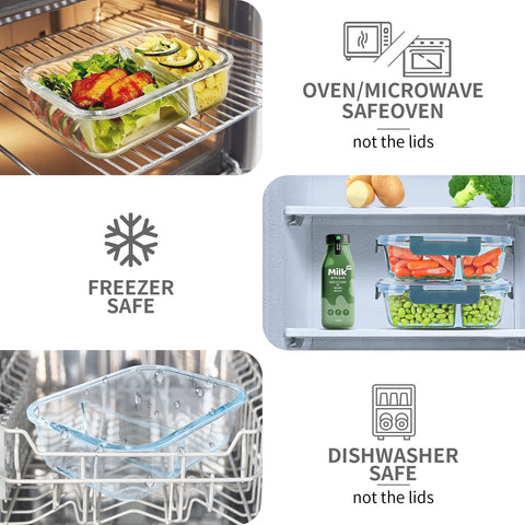 KOMUEE two-compartment design enables easy balanced meals.
