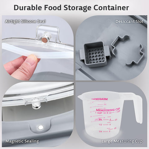 Komzon BPA-free durable rice bin made from food-grade materials for safe storage
