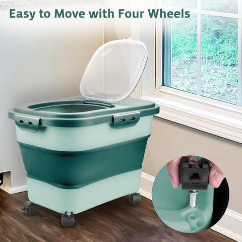 Komzon BPA-free durable container for rice, flour, sugar, and pet foods.