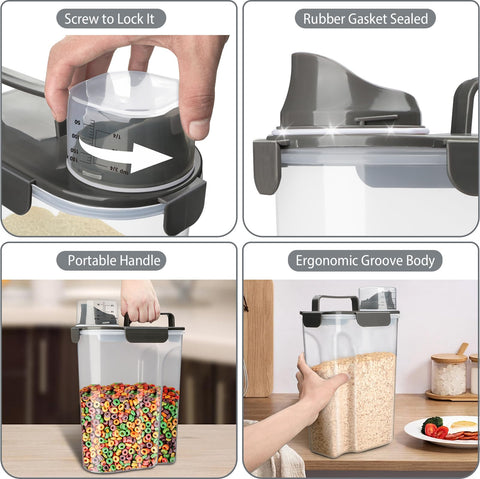 Komzon included measuring cup helps portion dry ingredients accurately.