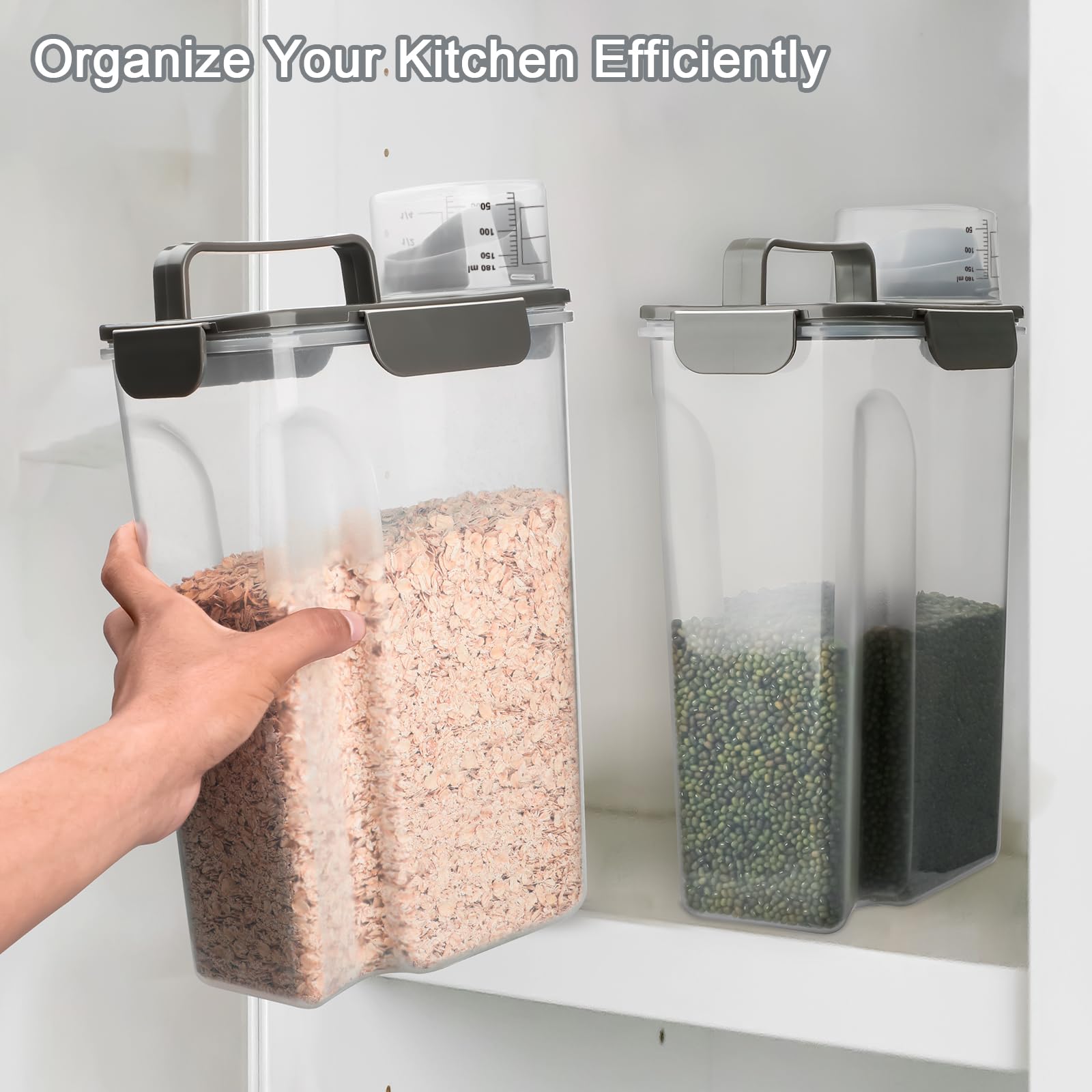 Komzon pet food storage container suitable for dry dog or cat food.
