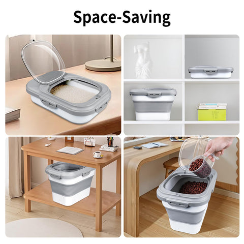 Komzon rice storage container measuring cup included for precise portions