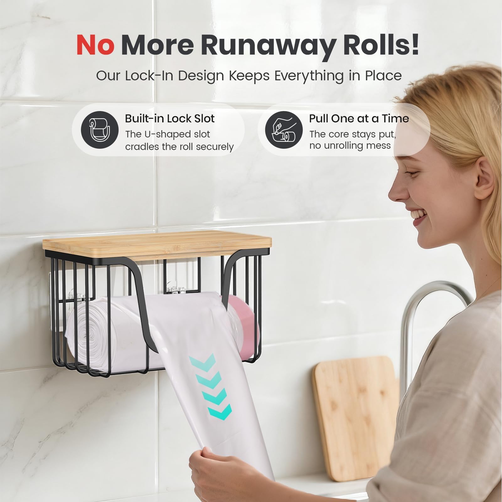 KONE wall-mount dispenser, adhesive install for quick setup