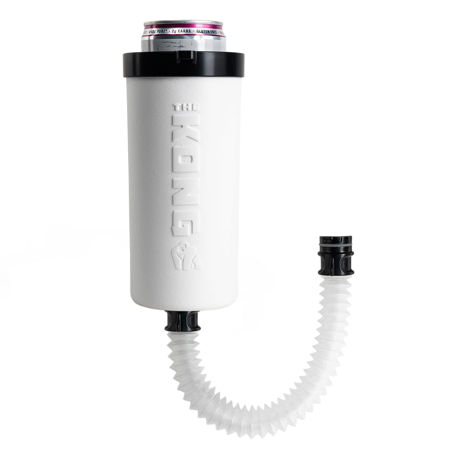 Kong Beer Bong Skinny Can compact design keeps drinks cool on the go.