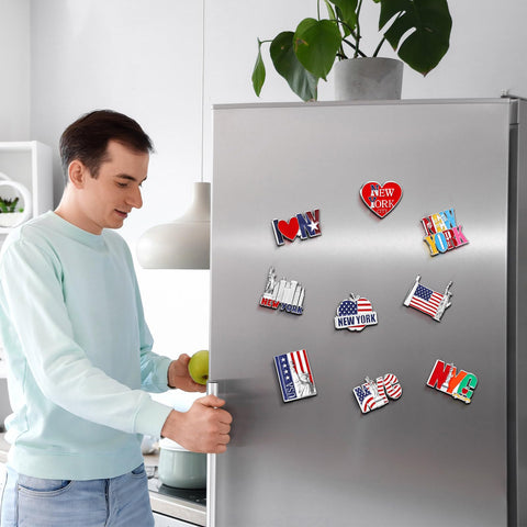 Konohan 12-designs magnet set adds color and variety to your fridge display.