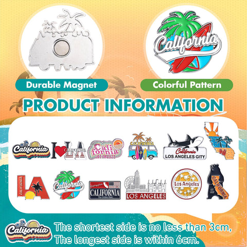 Konohan California magnet shows a coconut tree, perfect for bright fridge decoration.