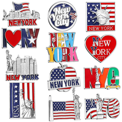 Konohan NYC flag magnet adds patriotic color to your fridge and kitchen decor.