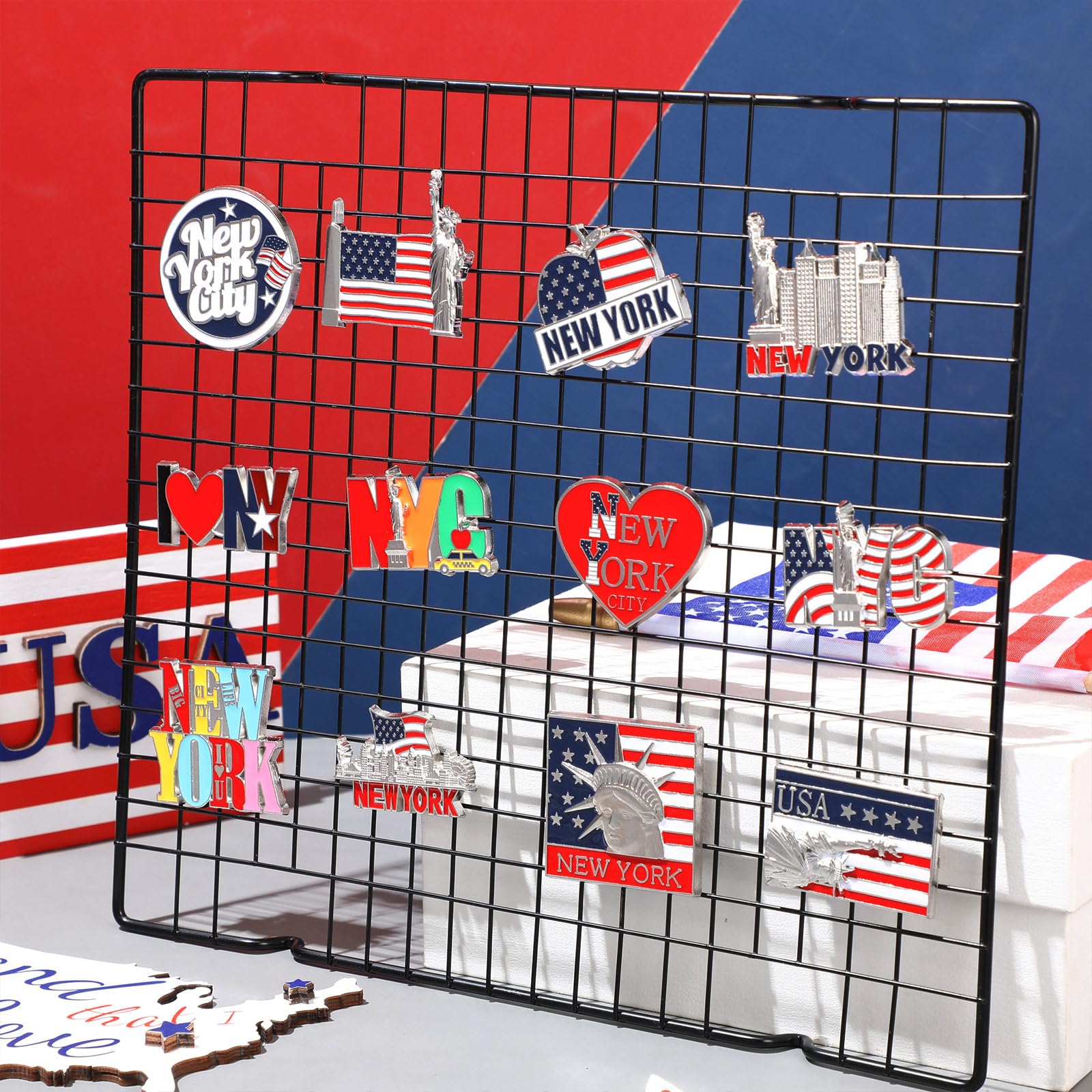 Konohan NYC skyline magnet showcases city vibes and helps organize recipes.