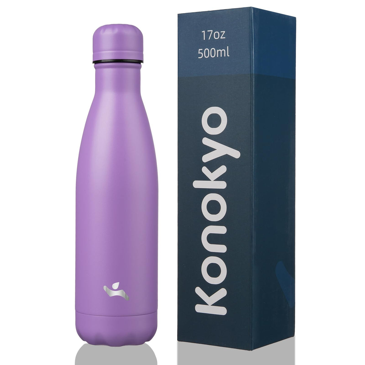 Konokyo 17oz insulated lavender bottle ready for daily hydration.
