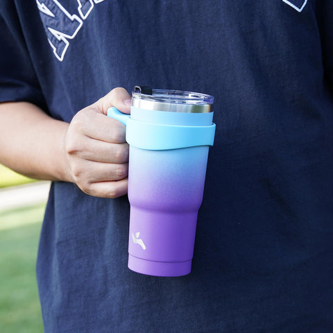 Konokyo pink finish tumbler adds a stylish touch to daily hydration.